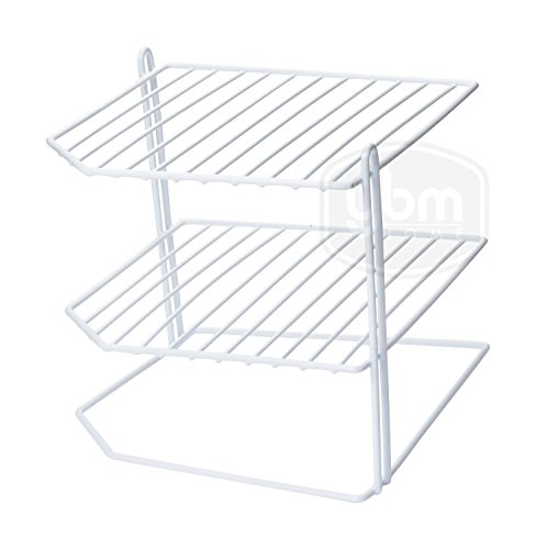 Product Cover YBM HOME Ybmhome 3 Tier Corner Helper Shelf, White Organizer Free Standing Rack for Kitchen Counter Pantry Bathroom and Cupboards 2215 (1)