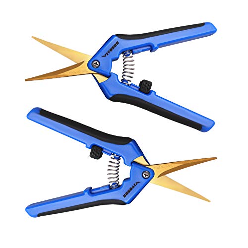 Product Cover VIVOSUN 2-Pack Gardening Hand Pruner Pruning Shear with Titanium Coated Curved Precision Blades