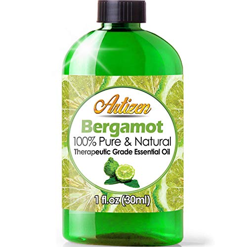 Product Cover Artizen Bergamot Essential Oil (100% PURE & NATURAL - UNDILUTED) Therapeutic Grade - Huge 1oz Bottle - Perfect for Aromatherapy