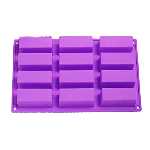 Product Cover KALAIEN 12 Cell Sponge Finger Silicone Mould Cake Bar Bakeware Mold Baking Tray