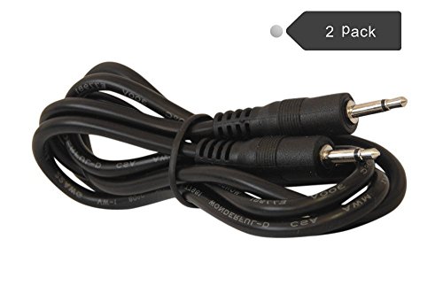 Product Cover Ancable 2-Pack 3.5mm 1/8 TS Male Mini Plug to Male Mini Plug Monaural Mono Audio Cable 3ft - 12V Trigger, IR Infrared Sensor Receiver Extender