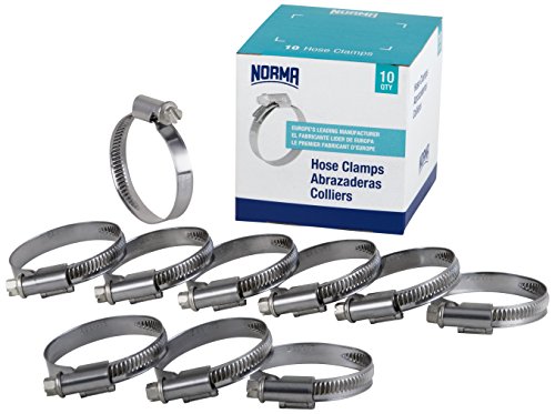 Product Cover NORMA 01266704020-000-0539 Hose Clamps, 16 mm-25 mm X 9 mm W4 (Pack of 10)
