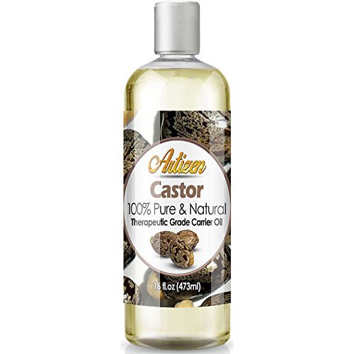 Product Cover Artizen 100% Pure Castor Oil (Huge 16 oz Bottle) Premium Therapeutic Grade Natural Castor Oil - Skin & Hair Moisturizer - Perfect Carrier Oil for Essential Oils
