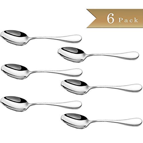 Product Cover Demitasse Espresso Spoons, Mini 18/10 Stainless Steel Bistro Spoon, 10.4 cm (4 Inch), Set of 6
