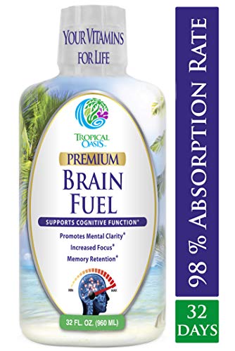 Product Cover Brain Fuel - Liquid Brain Nootropic Supplement for Increased Mental Clarity, Focus, Concentration, Memory Retention- Fast Acting Liquid Formula - 32oz, 32 Serv