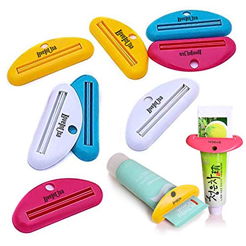 Product Cover LoveInUSA Toothpaste Tube Squeezer Dispenser- 4 Pack Random Colors