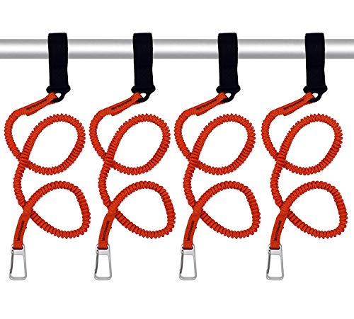 Product Cover YYST Orange Paddle Leash Paddle Holder Tool Lanyard - No Paddle (Orange X 4 Pack)