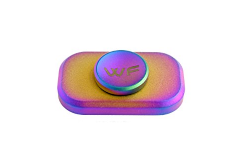 Product Cover WeFidget Original The Bar Mini Hand Spinner, 6+ Minutes of Spin time, Super Discrete, Premium Finish, Replaceable Bearings, Electroplated Brass, Travel Case Included