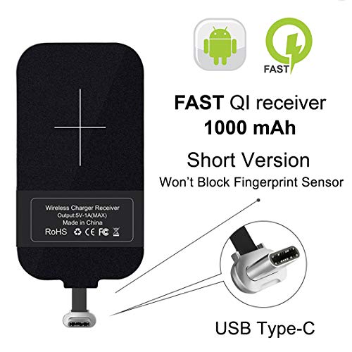 Product Cover [Short Version] Type C Wireless Charging Receiver, Nillkin Magic Tag USB C Qi Wireless Charger Receiver Chip for Google Pixe/2/3a/Nexus 6P and Other USB-C Phones
