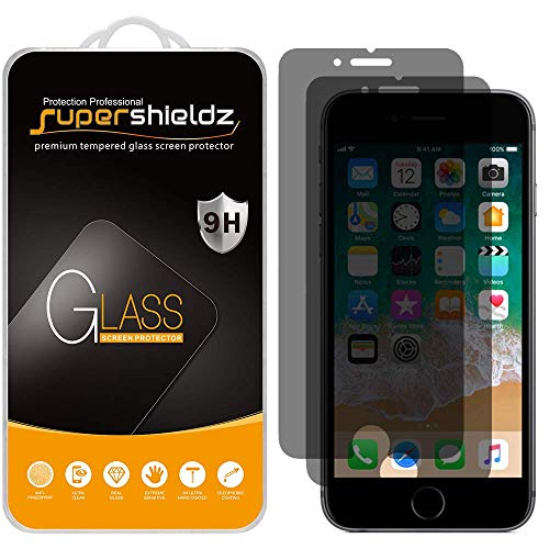 Product Cover (2 Pack) Supershieldz for Apple iPhone 6S Plus and iPhone 6 Plus (Privacy) Anti Spy Tempered Glass Screen Protector, 0.33mm, Anti Scratch, Bubble Free
