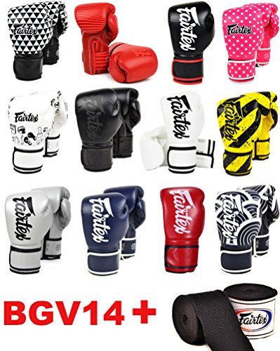 Product Cover Fairtex Microfibre Boxing Gloves Muay Thai Boxing, MMA, Kickboxing,Training Boxing Equipment, Gear for Martial Art - BGV14, BGV1 Limited Edition, BGV12, BGV11, BGV18