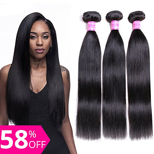 Product Cover Gabrielle 7A Brazilian Virgin Remy Human Straight Hair 3 Bundles 100% Unprocessed Human Hair Extension Natural Color Hair (100+/-5g)/pc ...