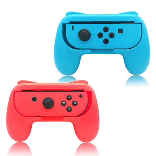 Product Cover Grips for Nintendo Switch Joy-Con,FYOUNG Controllers for Nintendo Switch Joy Con - Blue and Red (2 Packs)