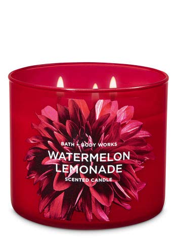 Product Cover Bath and Body Works White Barn 3 Wick Scented Candle Watermelon Lemonade 14.5 Ounce