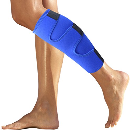 Product Cover Roxofit Calf Brace - Shin Splint Compression Support Wrap for Torn Calf Pain Relief Strain Sprain Splints Injury - Best Lower Leg Brace for Men and Women