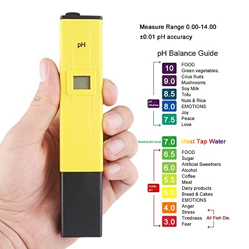Product Cover SAFESEED PHMTR001 Digital Lcd Pocket Pen Type Ph Meter for Water Purity Pool Aquarium Measurement, Yellow