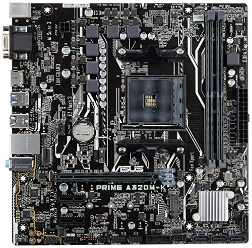 Product Cover ASUS Prime A320M-K AMD Ryzen AM4 DDR4 HDMI VGA M.2 USB 3.1 Micro-ATX Motherboard