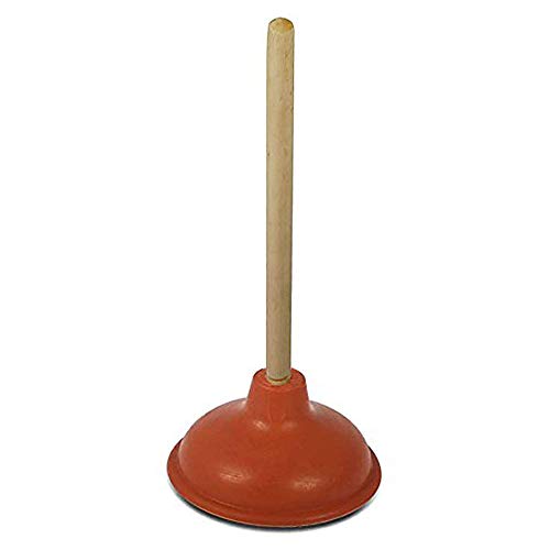 Product Cover Precision Pressure Original Bathroom Toilet Plunger Suction Cup with Long Wooden Handle Fix Clogged Toilets - Large 7