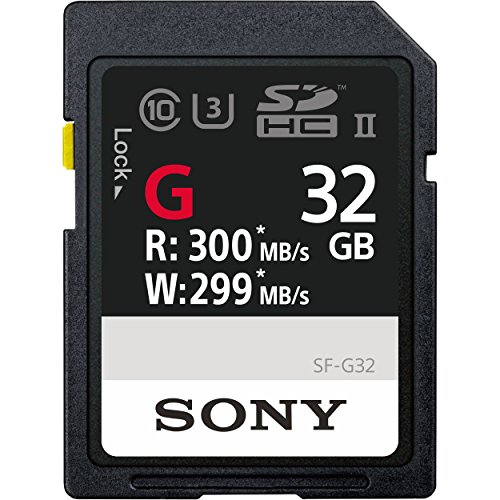 Product Cover Sony SF-G32/T1 High Performance 32GB SDHC Uhs-II Class 10 U3 Memory Card with Blazing Fast Read Speed Up to 300MB/S
