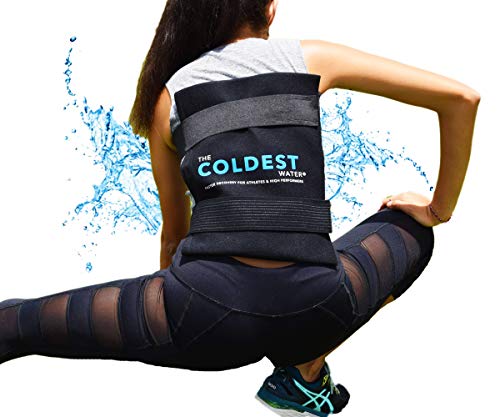 Product Cover The Coldest Ice Pack Large Flexible Gel Ice Pack and Wrap with Elastic Straps Specific for Cold Therapy - Ice Pack for Back Leg Sprains, Muscle Pain, Flexi Bruises, Injuries - 11
