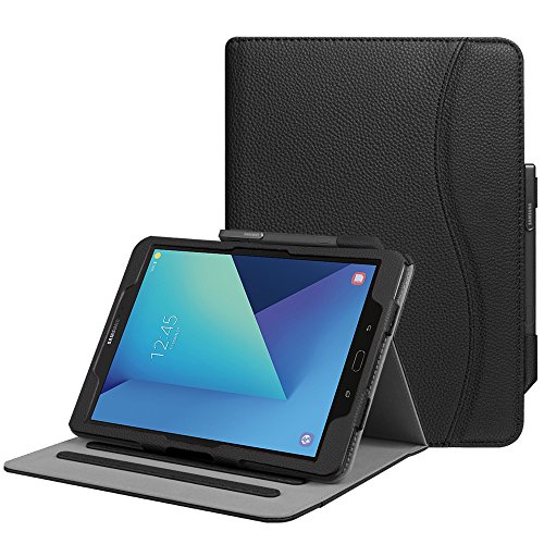 Product Cover Fintie Case for Samsung Galaxy Tab S3 9.7, [Corner Protection] Multi-Angle Viewing Stand Cover Packet with S Pen Protective Holder Auto Sleep/Wake for Tab S3 9.7(SM-T820/T825/T827), Black