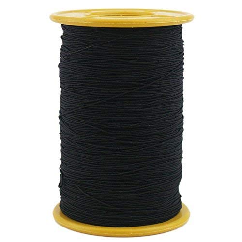 Product Cover Ogrmar White Elastic Thread 547 Yard 0.5mm Thickness (1 Roll) (Black)
