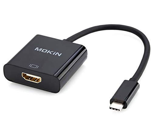 Product Cover USB C to HDMI Adapter,MOKiN USB C(Type C) to HDMI Adapter Cable for MacBook Pro 2018/2017, iPad Pro/MacBook Air 2018, Samsung Galaxy S9/S8, Surface Go and More