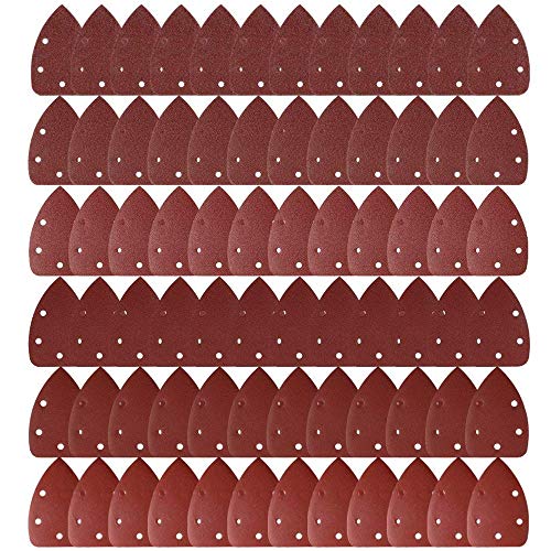 Product Cover LEOBRO 72 Pcs 140mm Mouse Detail Sander Sandpaper Sander Pads Sanding Sheets Assorted 40 60 80 120 240 Grits Shipping by FBA