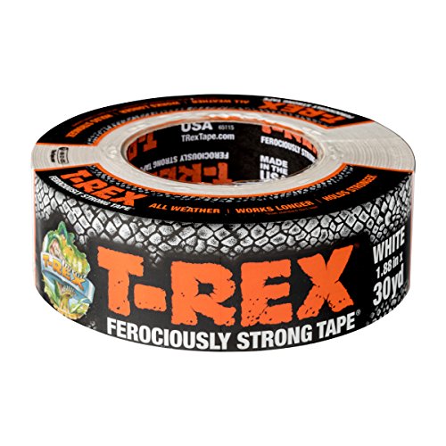 Product Cover T-REX Ferociously Strong White Duct Tape, 1 Roll, 1.88 in. x 30 yd. (241534)