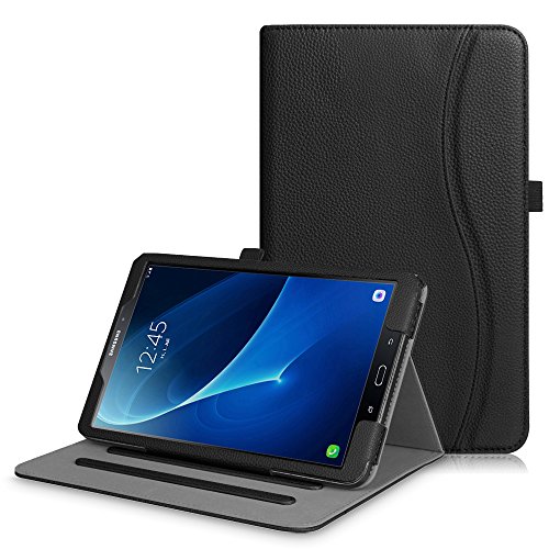 Product Cover Fintie Case for Samsung Galaxy Tab A 10.1 (2016 NO S Pen Version), [Corner Protection] Multi-Angle Viewing Stand Cover with Packet Auto Sleep/Wake for Tab A 10.1 Tablet (SM-T580/T585/T587), Black