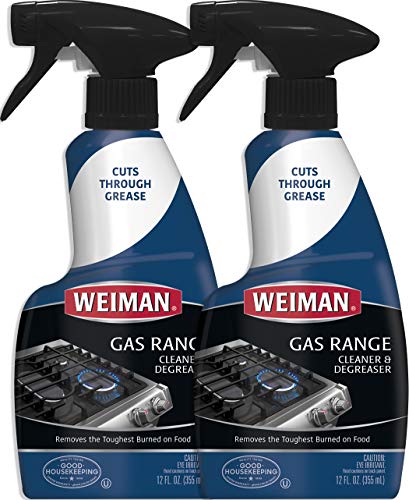 Product Cover Weiman Gas Range Cook Top Cleaner and Degreaser - 12 Ounce 2 Pack - Packaging May Vary
