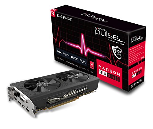 Product Cover Sapphire Technology Technology Radeon 11265-05-20G Pulse RX 580 8GB GDDR5 Dual HDMI/ DVI-D/ Dual DP OC with Backplate (UEFI) PCI-E Graphics Card Graphic Cards