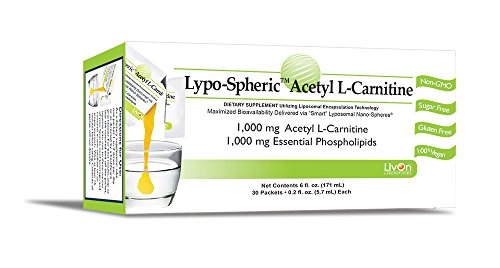Product Cover Lypo-Spheric Acetyl L-Carnitine - 30 Packets - 1,000 mg Acetyl L-Carnitine & Essential Phospholipids Per Packet - Liposome Encapsulated for Improved Absorption - 100% Non-GMO