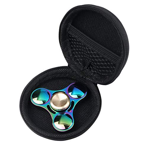 Product Cover Evermarket New Style EDC Hand Spinner Metal Fidget ADHD Focus Toy Ultra Durable High Speed Anxiety Relief Toys,Rainbow Color