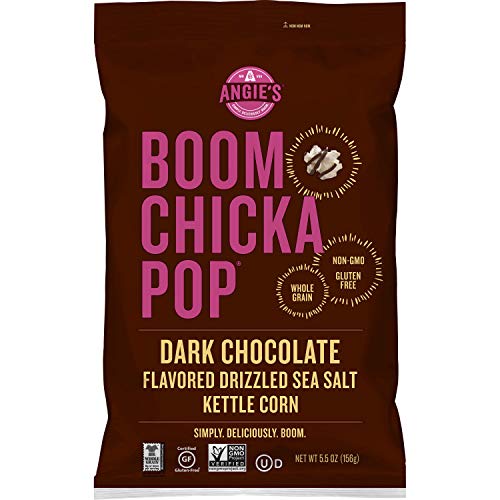 Product Cover ANGIES BOOMCHICKAPOP Dark Chocolaty Drizzled Sea Salt Kettle Corn, 5.5 oz