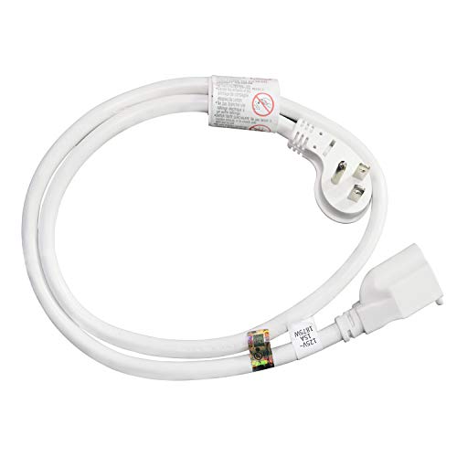 Product Cover FIRMERST 1875W 3 Feet Extension Cord Low Profile Flat Plug 15A White