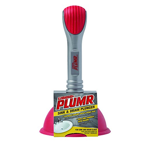 Product Cover Liquid-Plumr 670040 Mini Sink and Drain Plunger, Gray
