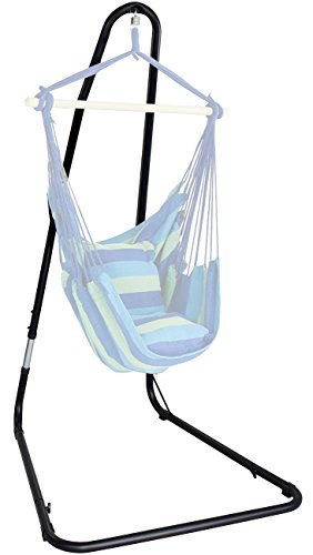 Product Cover Sorbus Hammock Chair Stand for Hanging Chairs, Swings, Loungers, 330 Pound Capacity, Perfect for Indoor/Outdoor Patio, Deck, Yard (Adjustable Stand)