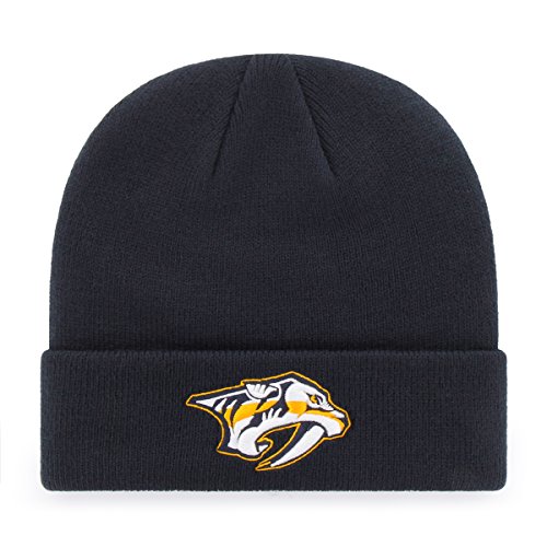 Product Cover OTS NHL Nashville Predators Men's Raised Cuff Knit Cap, Team Color, One Size