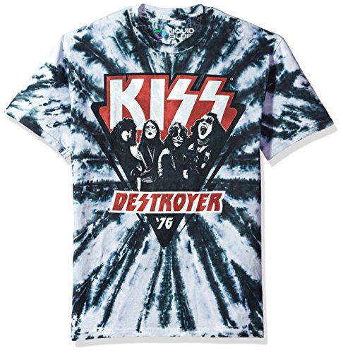Product Cover Liquid Blue Kiss Destroyer 1976 Tie Dye Short Sleeve T-Shirt