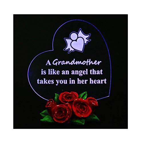 Product Cover Grandmother Heart Shaped LED Gift Gifts for Grandma, Grandmother Gifts