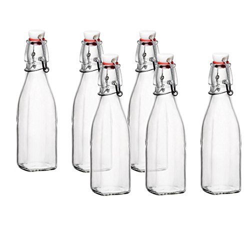 Product Cover Bormioli Rocco Glass 8.5 Ounce Swing Top Bottle, Set of 6