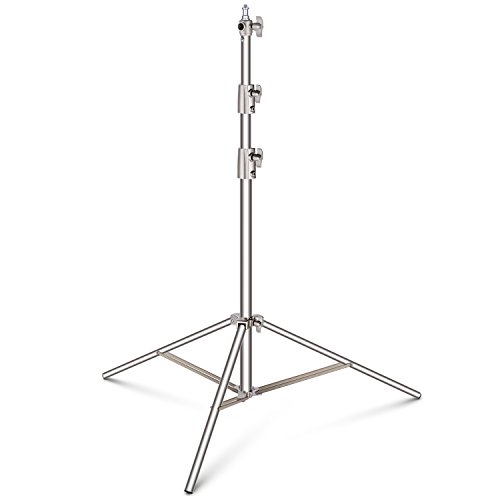 Product Cover neewer Stainless Steel Light Stand 114 inches/290 Centimeters Heavy Duty with 1/4-inch to 3/8-inch Universal Adapter for Studio softbox, monolight and Other Photographic Equipment