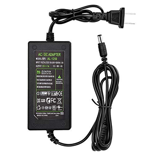 Product Cover 12V 5A Power Adapter AC 100-220V to DC 60W Power Supply US Plug Switching PC Power Cord for LCD Monitor LED Strip Light DVR NVR Security Cameras System CCTV Accessories