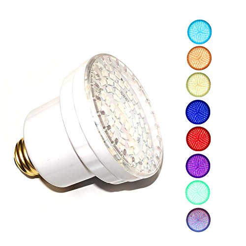 Product Cover LAMPAOUS LED SPA Bulb, 15 Watt E26 LED Pool Bulb, 5 Color Show and 7 Solid Colors LED Hot Tub Replacement Bulb inground Lights Fixture, 120VAC Input