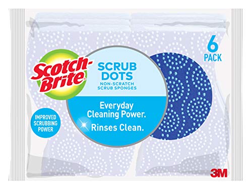 Product Cover Scotch-Brite Scrub Dots Non-Scratch Scrub Sponge, 6 Scrub Sponges
