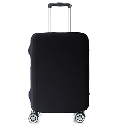 Product Cover HoJax Spandex Travel Luggage Cover, Suitcase Protector Bag Fits 19-21 Inch Luggage Black