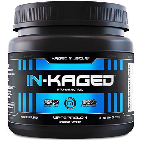 Product Cover KAGED MUSCLE, IN-KAGED Intra Workout Powder, Intra-Workout Fuel, L-Citrulline, Boost Energy, Endurance & Muscle Pumps, Watermelon, 20 Servings
