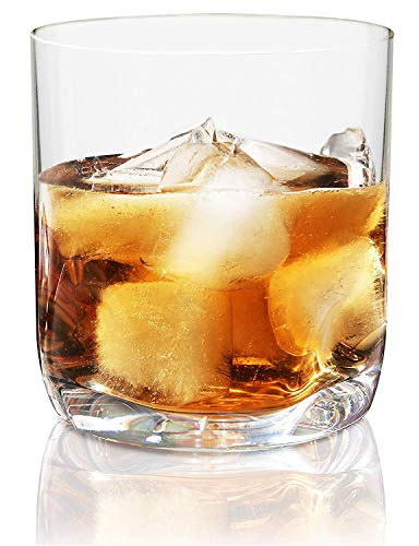 Product Cover Vivocci Unbreakable Tritan Plastic Rocks 12.5 oz Whiskey & Double Old Fashioned Glasses | Thumb Indent Glassware | Ideal for Bourbon & Scotch | Perfect For Homes & Bars | Dishwasher Safe | Buy 6 Pay 5