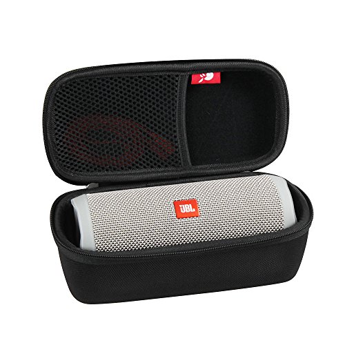 Product Cover Hermitshell Hard Travel Case Fits JBL Flip 3 / Flip 4 Splashproof Portable Bluetooth Speaker (Black)